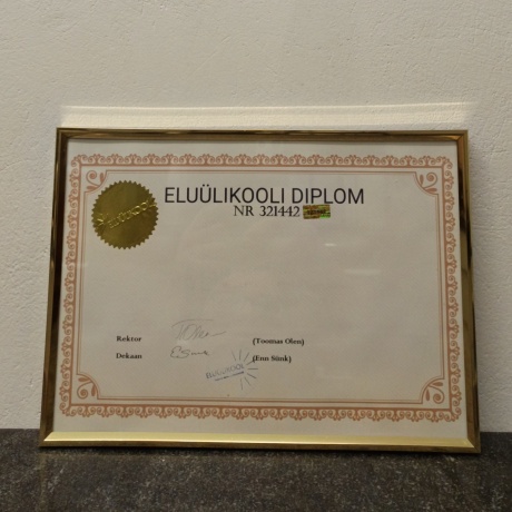 VABALT VALITUD TEKSTIGA DIPLOM